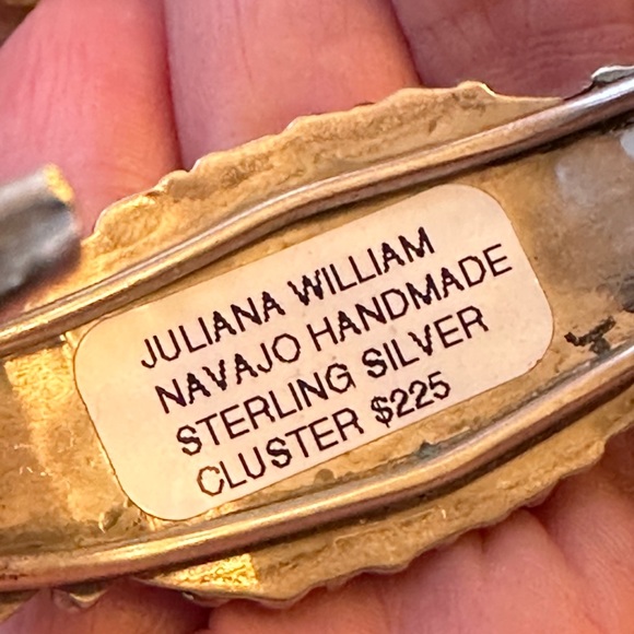 Sold 🌸 Native turquoise, sterling, silver cuff - Picture 2 of 8